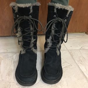 💫 UGG Tall Appalachian Black Suede Lace Up Boots
